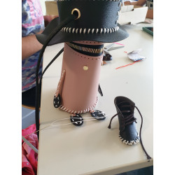 Cowboy Tasche Komplett Nähset Leder Taschen Nähset