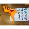 10-teiliges Dinosaurier Welt Figuren Komplett Nähset