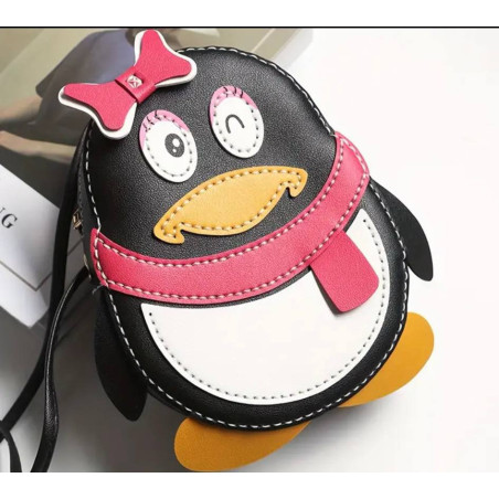 Leder Taschen-Nähset Pinguin