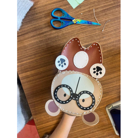 Leder Taschen-Nähset Teddy mit Birlle