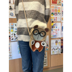 Leder Taschen-Nähset Teddy mit Birlle