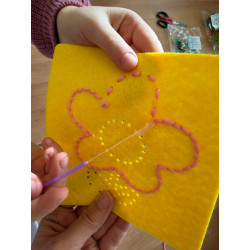 12 DIY Stück zufällig sortierte Nadelbretter aus Vliesstoff zum Nähen und Einfädeln für Stickarbeiten