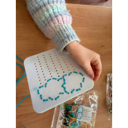 12 DIY Stück zufällig sortierte Nadelbretter aus Vliesstoff zum Nähen und Einfädeln für Stickarbeiten