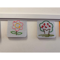 12 DIY Stück zufällig sortierte Nadelbretter aus Vliesstoff zum Nähen und Einfädeln für Stickarbeiten