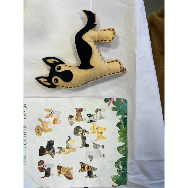 10-teiliges Hunde Figuren Komplett Nähset
