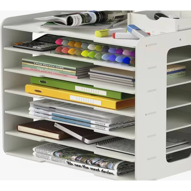 Scrapbook-Papier-Organizer in mehreren Größen, 12-Ebenen-Ablageordner, Schreibtisch-Ständer für Scrapbooking-Papier.