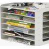 Scrapbook-Papier-Organizer in mehreren Größen, 12-Ebenen-Ablageordner, Schreibtisch-Ständer für Scrapbooking-Papier.