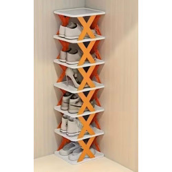 Mehrschichtiges, faltbares Schuhregal für verschiedene Szenen