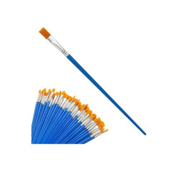 40 Stück Flache Pinsel  für Acryl-, Aquarell und  Basteln und Heimdekoration in Blau und Orange