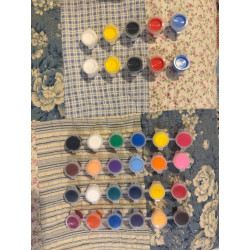 24 Farben/Set Keramikmalpigment Unterglasurfarbe Keramikmalpigment Backfarbe bei mittlerer Temperatur