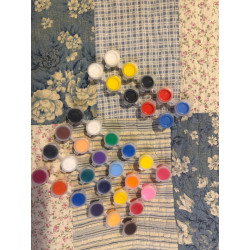 24 Farben/Set Keramikmalpigment Unterglasurfarbe Keramikmalpigment Backfarbe bei mittlerer Temperatur