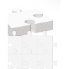 11 Stück leere, bemalbare Puzzle, 20,07 x 22,86 cm riesige weiße Karton-Puzzle, Zeichen