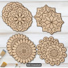 8-teiliges Mandala Holz Malset, Handmalerei Kreativität! Hergestellt aus hochwertigem Massivholz, mit präzisen Linien