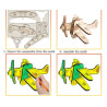 12er-Pack Kinder Holzflugzeug Puzzle Set Kreatives Bastelset , Holzmodell in verschiedenen Farben