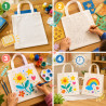 10er-Pack Baumwolltaschen zum Bemalen – DIY