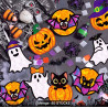 Halloween Bastelarbeiten Großpackung - Geister und Kürbisse Papier Sonnenfänger Kit