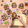 DIY-Set für Papier-Sonnenfänger - Fenster-Buntglas-Effekt-Malzubehör