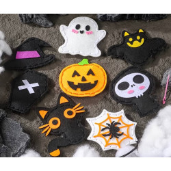 11 teiliges Halloween-Filz Bastel - und Nähset