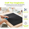 6er-Pack große schwarze steife Filzplatten, 43,2 x 30 cm