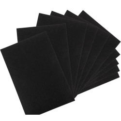 6er-Pack große schwarze steife Filzplatten, 43,2 x 30 cm
