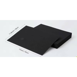6er-Pack große schwarze steife Filzplatten, 43,2 x 30 cm