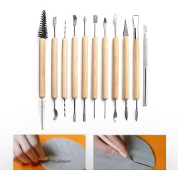 1 Set Keramikwerkzeuge, Eindruckstift, Stift, weicher Ton, Schnitzmesser, Punktbohrstift