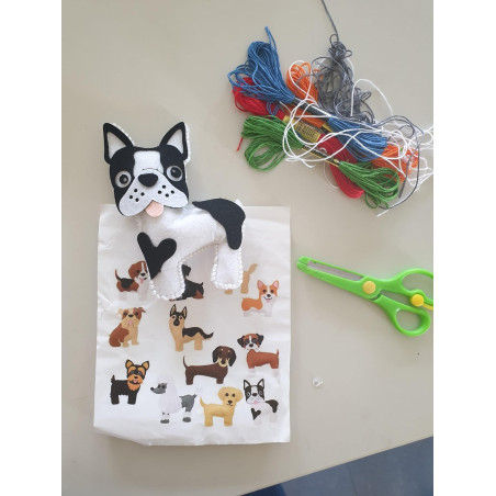 10-teiliges Hunde Figuren Komplett Nähset