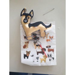 10-teiliges Hunde Figuren Komplett Nähset