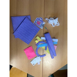 Vollständiges Nähset für fantasievolle Filztaschen