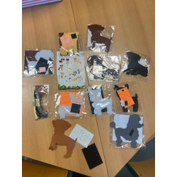 10-teiliges Hunde Figuren Komplett Nähset