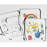 Selbstgestickte DIY-Beutel mit Zugband  personalisierbare Leinwand-Tragetaschen