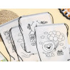 Selbstgestickte DIY-Beutel mit Zugband  personalisierbare Leinwand-Tragetaschen