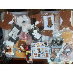 10-teiliges Hunde Figuren Komplett Nähset