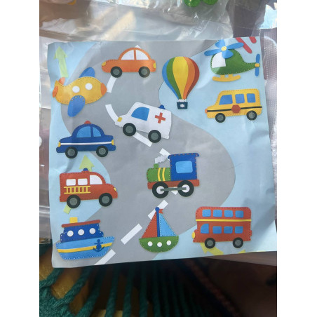 10-teiliges Fahrzeuge Figuren Nähset