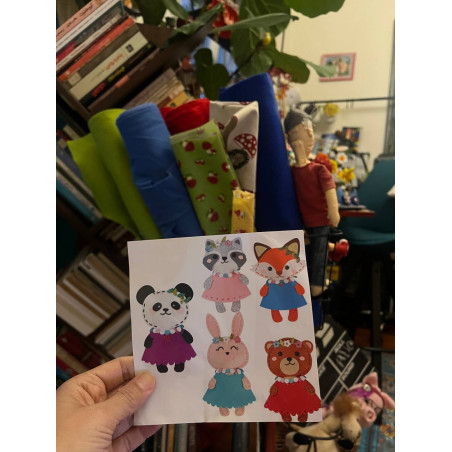 5-teiliges Waldfreunde Figuren Nähset