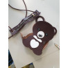 Leder Taschen-Nähset Panda , Teddy