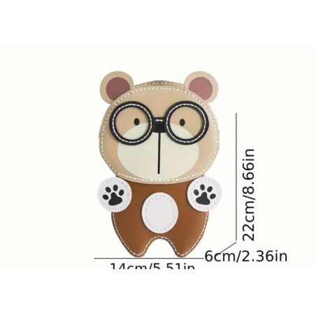 Leder Taschen-Nähset Teddy mit Birlle