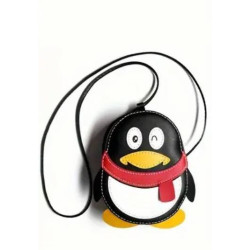 Leder Taschen-Nähset Pinguin