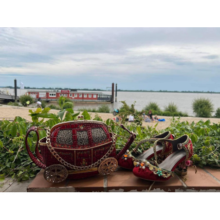 Romantische Hochzeitskutsche Tasche